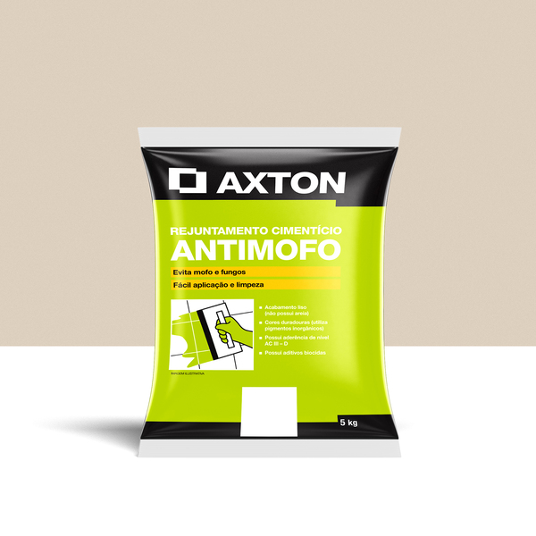 Rejunte Cimentício Aditivado 5Kg Crema Marfil Axton
