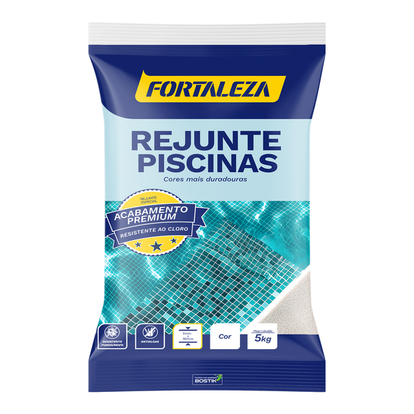 Rejunte de Piscina Azul Oceano 5kg Fortaleza
