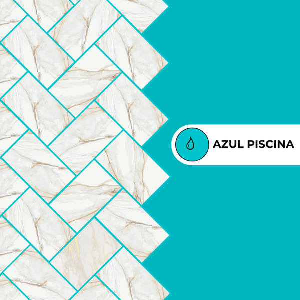 Rejunte Epoxi Portokoll - 1kg Azul Piscina