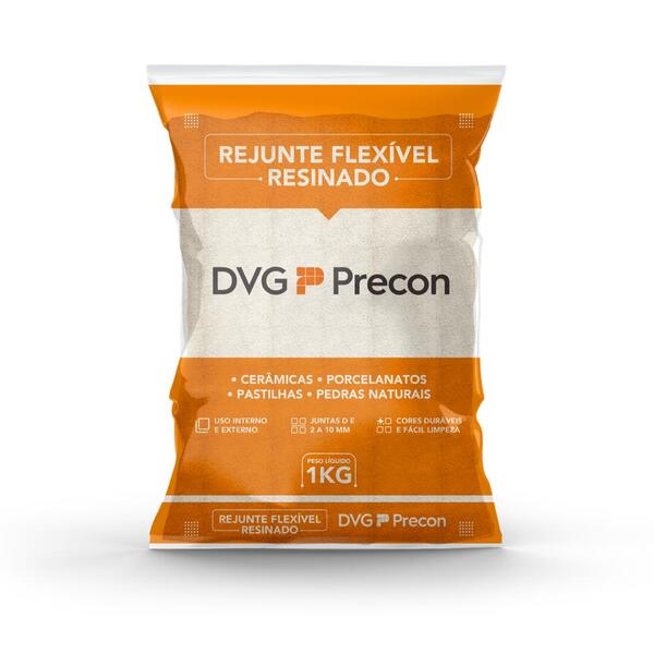 Rejunte Flex Resinado Marrom Café 1 Kg DVG
