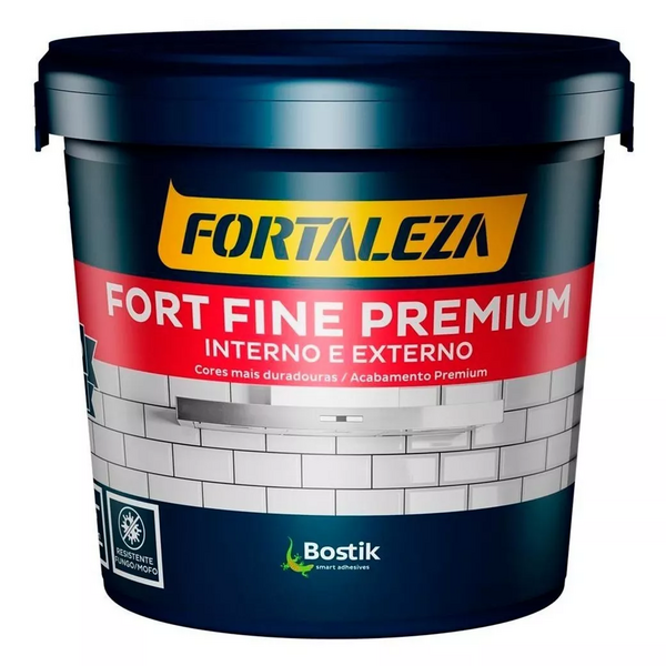 Rejunte Fort Fine Premium Fortaleza 2 Kg Cinza