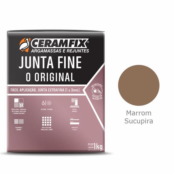 Rejunte Junta Fine Ceramfix Marrom Sucupira 1kg