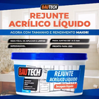 Rejunte Líquido Acrílico 700g Seca Rápido Bautech Cores Plati