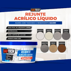 Rejunte Líquido Acrílico 700g Seca Rápido Bautech Cores Plati