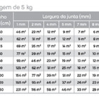 Rejunte P/ Porcelanatos Quartzolit - Corda - 5kg. Kit 3 Un