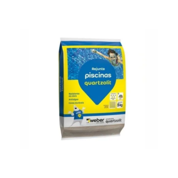 Rejunte Para Piscina Quartzolit 5kg - Cinza Platina