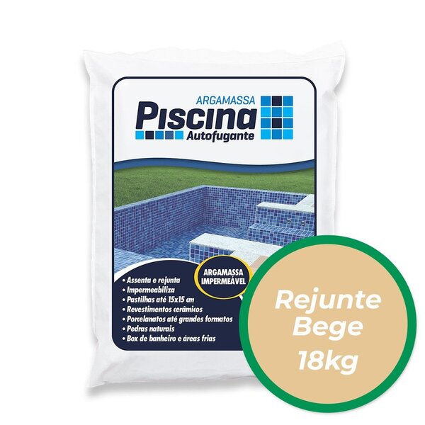 Rejunte Piscina Impermeável Cor Bege 18kg