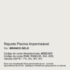 Rejunte Piscina Impermeável Cor Branco Gelo 18kg