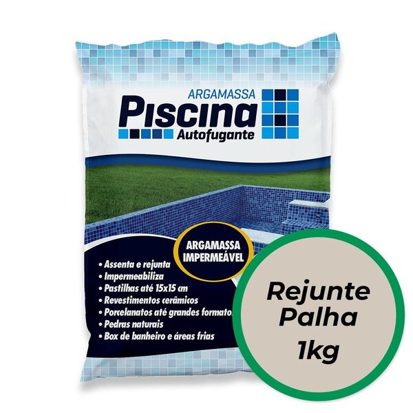 Rejunte Piscina Impermeável Cor Palha 1kg