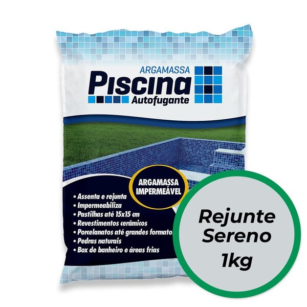 Rejunte Piscina Impermeável Cor Sereno 1kg