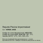 Rejunte Piscina Impermeável Cor Verde Jade 1kg