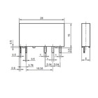 Relé Acoplador Slim Fino 12vcc (somente O Relé)