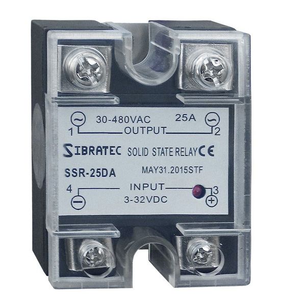 Relé De Estado Sólido Monofásico 25a 480vca 3~32vcc