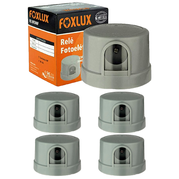 Relé Fotoelétrico Foxlux 127v Kit 5 Un