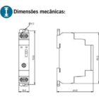 Relé Temporizador (minuteria Multifunção) Bivolt Din35