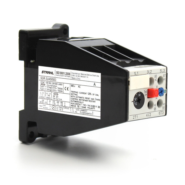 Relé Térmico De Sobrecarga 63a 220v Sgr-3ua59s63 Strahl