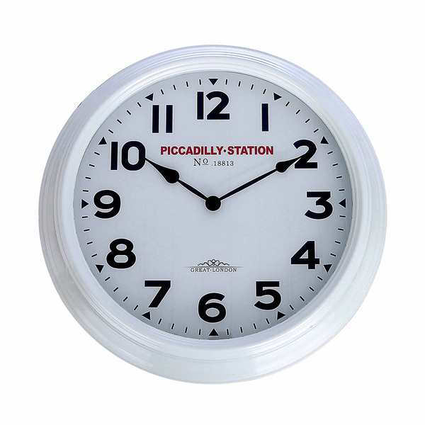 Relógio 36cm De Plástico Next Piccadilly Station Para Parede