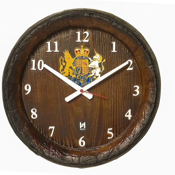 Relógio Barril Decorativo Grande - Horário Números