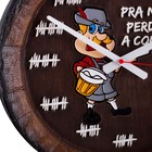 Relógio Barril Decorativo Grande - Pra Não Perder A Conta