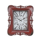 Relógio Classic Arabescos Vermelho