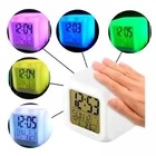 Relogio Cubo Colorido Despertador Led Digital Zb1008r1