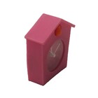 Relógio Cuco Decorativo Personalizado Emborrachado Rosa 6x6