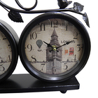 Relogio De Mesa 3 Em 1 Vintage Retro Para Decoracao Preto (xi