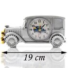 Relógio De Mesa Customizado Calhambeque Old School Prata