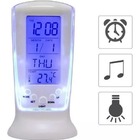 Relogio De Mesa Digital Com Temperatura Despertador Hz033227