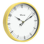 Relogio De Parede 24cm Silencioso Amarelo