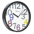 Relogio De Parede 24cm Silencioso Color2