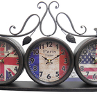 Relogio De Parede 3 Em 1 Vintage Retro Para Decoracao Casa De