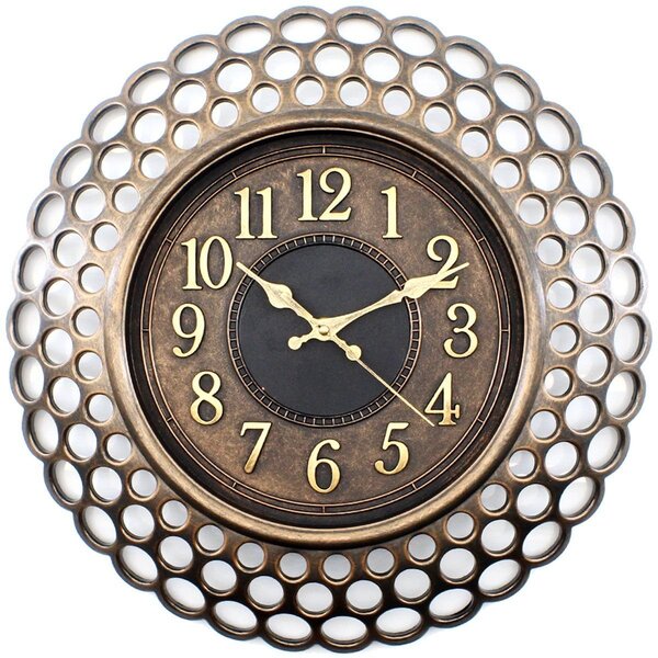 Relógio De Parede 40cm Decorativo Vintage Retrô 3d Vazado | Leroy Merlin