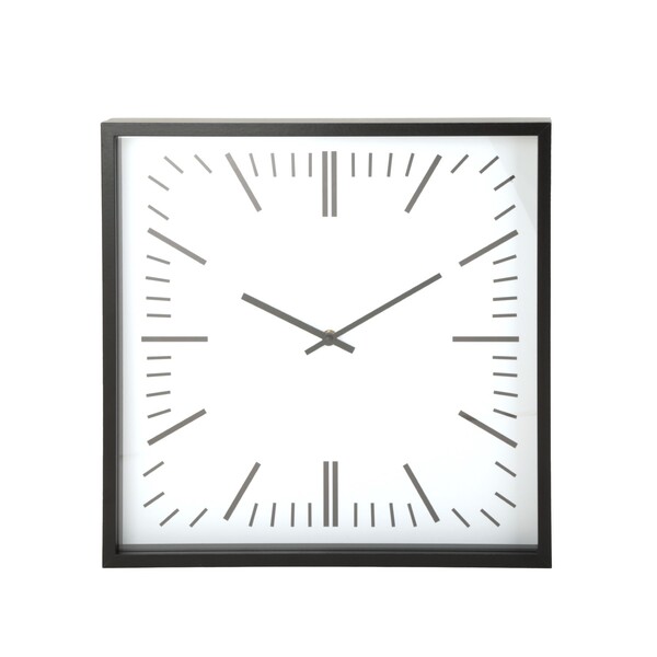 Relógio de Parede á Pilha Preto 4,2x40cm Evolux