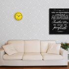 Relógio De Parede Aluminio 24 5 Cm Amarelo Herweg 6718-268