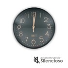 Relógio De Parede Analógico Luatek Silencioso Grande Relógio