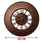Relógio De Parede Analógico Vazado Decorativo Rústico 50cm