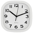 Relógio De Parede Branco Clássico Quadrado 15x15 - Silencioso