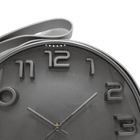 Relógio De Parede Com Alça Cinza 30cm