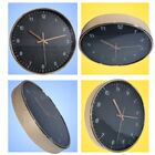 Relógio De Parede De Plástico Cobre E Preto 30 Cm X 4 Cm