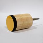 Relógio De Parede Decorativo Adnet Amarelo E Branco Com Númer