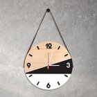 Relógio De Parede Decorativo Adnet Branco E Preto Com Números