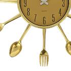 Relogio De Parede Decorativo Cozinha Estilo Retro Com Talhere