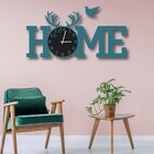 Relógio De Parede Decorativo Escultura Home Ágata Vazado Pret