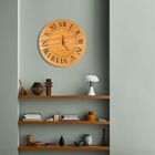 Relógio De Parede Decorativo Grande Em Madeira Nobre 50cm