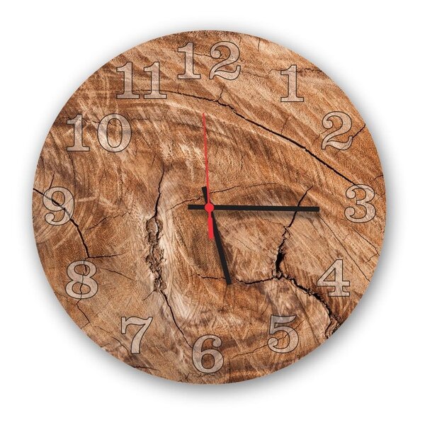 Relógio De Parede Decorativo Madeira Rústico 35cm