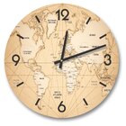 Relógio De Parede Decorativo Mapa Mundi 50cm