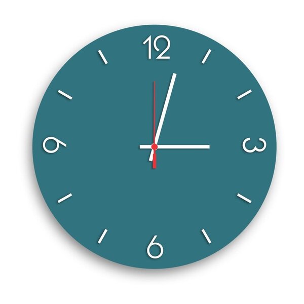 Relógio De Parede Decorativo Premium Ágata Com Números Em Rel