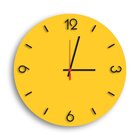 Relógio De Parede Decorativo Premium Amarelo Com Números Em R