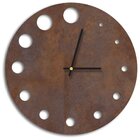 Relógio De Parede Decorativo Premium Corten Com Detalhes Vaza